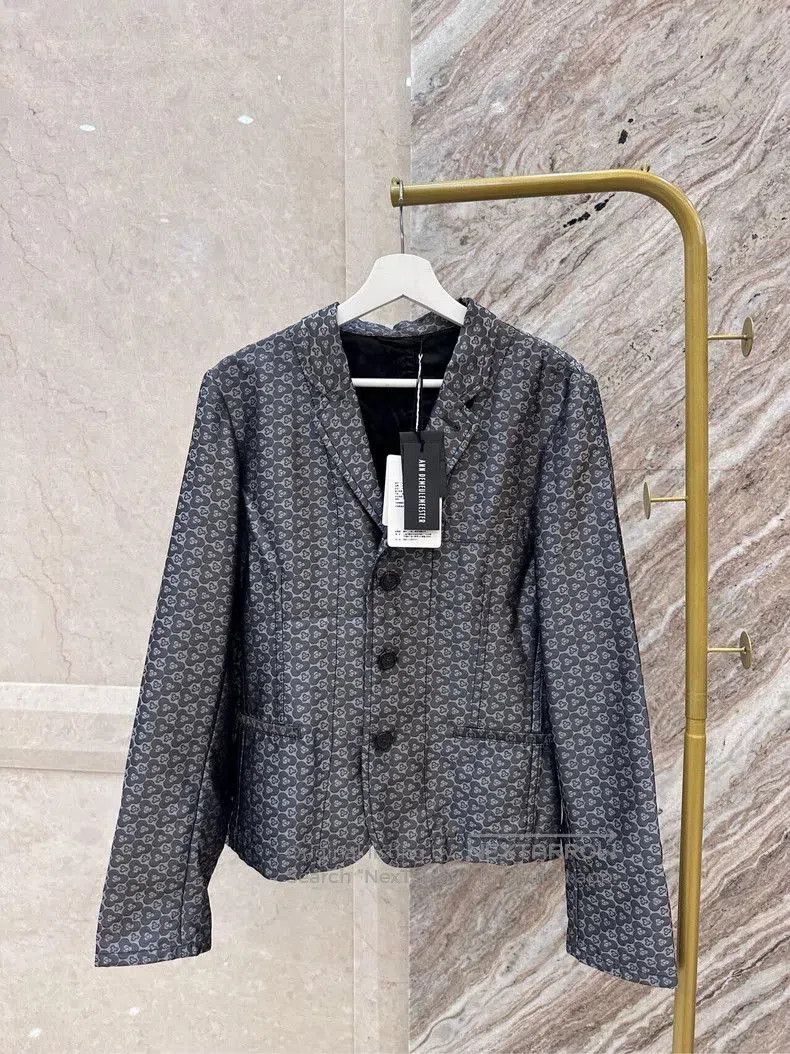 Ann Demeulemeester Ann Demeulemeester Silk Patterned Blazer S. Size US S / EU 44-46 / 1 - 3 Thumbnail