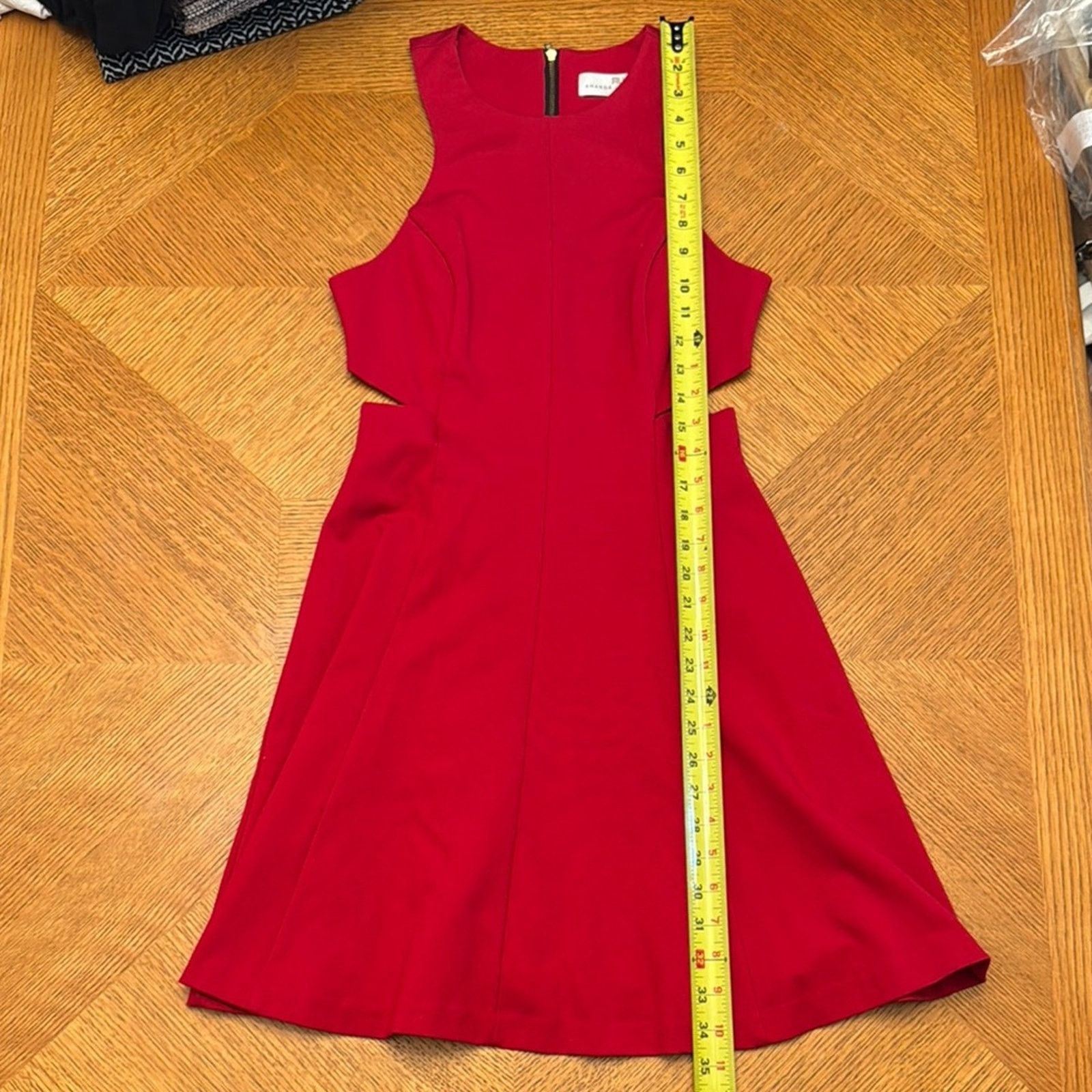 Amanda Uprichard Amanda Uprichard Juliet Red Cut Out Sleeveless Dress Medium Size M / US 6-8 / IT 42-44 - 8 Thumbnail