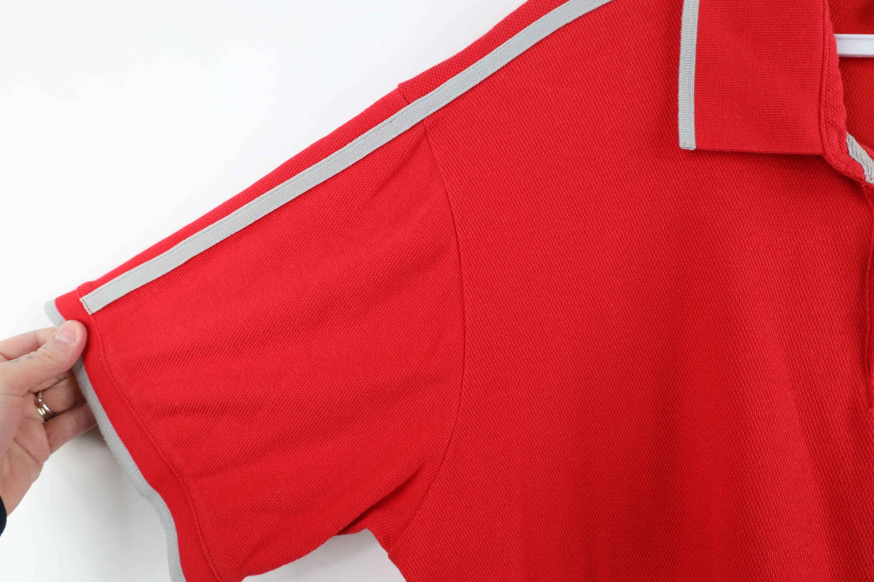 Nike × Vintage Vintage Nike Mini Swoosh Ohio State University Knit Polo Size US M / EU 48-50 / 2 - 7 Thumbnail