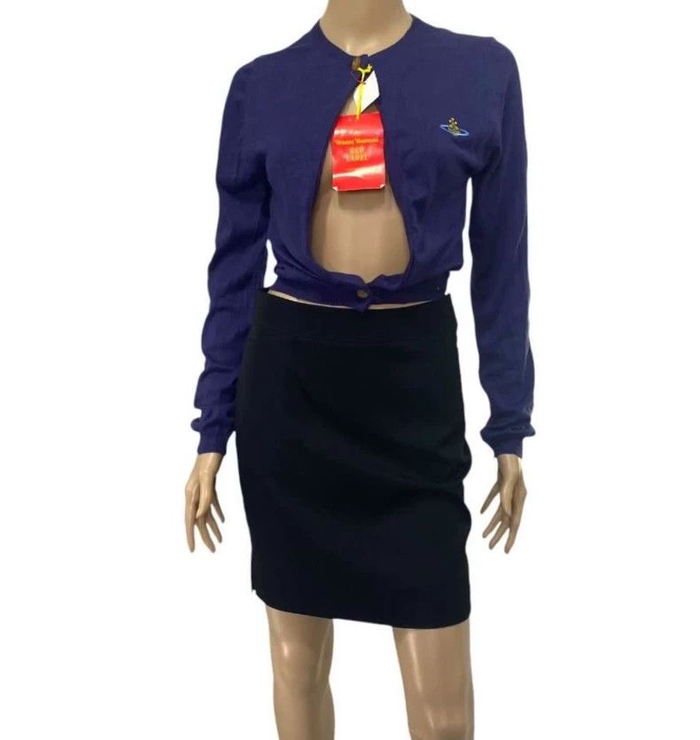 Vivienne Westwood Vivienne Westwood Black velvet suit jacket and half skirt Size M / US 6-8 / IT 42-44 - 1 Thumbnail