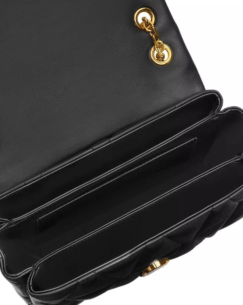 Versace VERSACE Kleio Black Quilted Leather Shoulder Bag AUTH. Size ONE SIZE - 3 Thumbnail