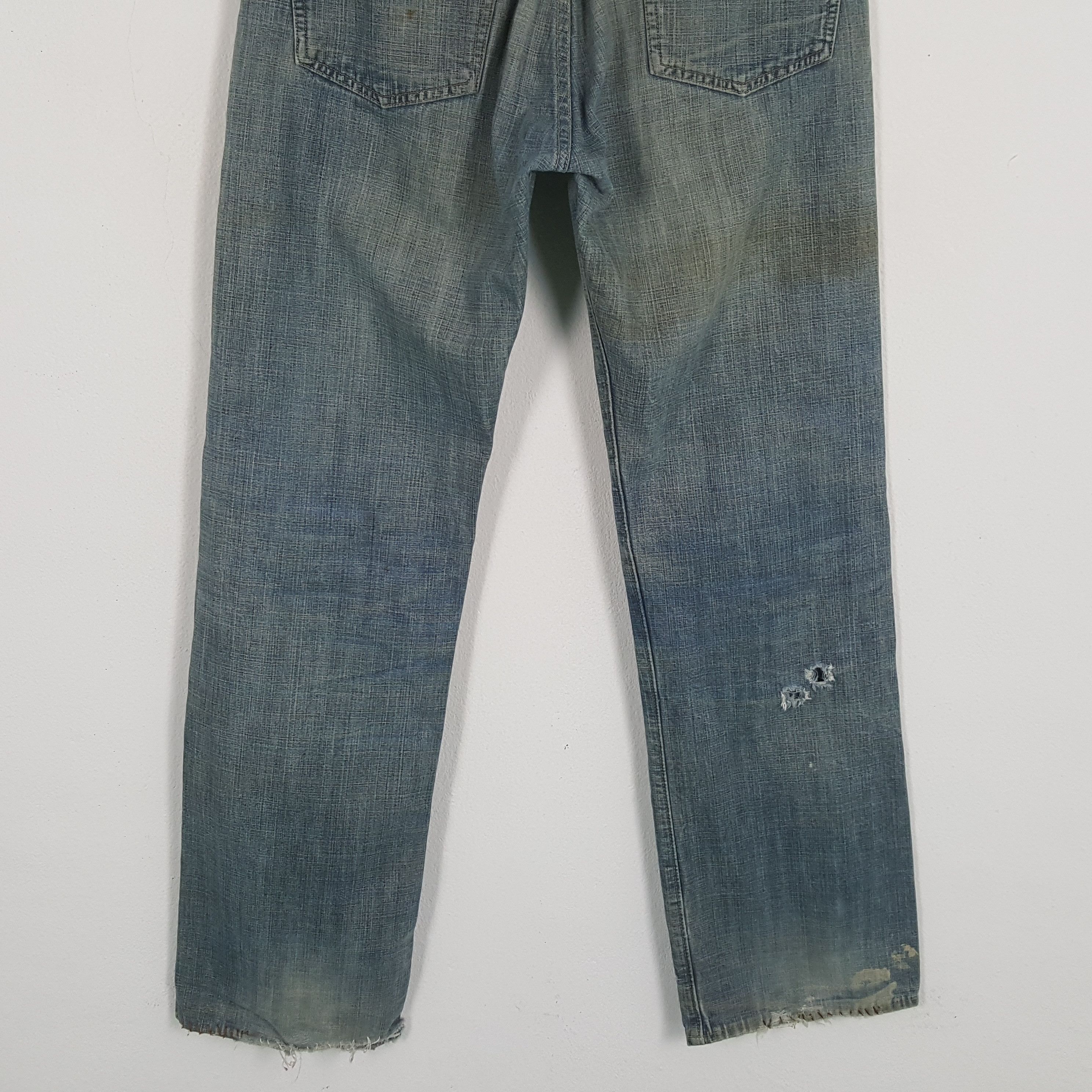Japanese Brand × Sugar Cane × Vintage SUGAR CANE Japanese Brand Streetwear Distressed Jeans Size US 31 - 6 Thumbnail