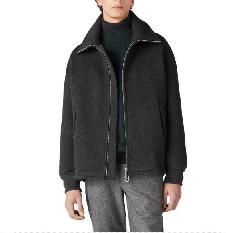 Loro Piana LORO PIANA Turned collar solid double head zipper jacket c Size US L / EU 52-54 / 3 - 1 Thumbnail