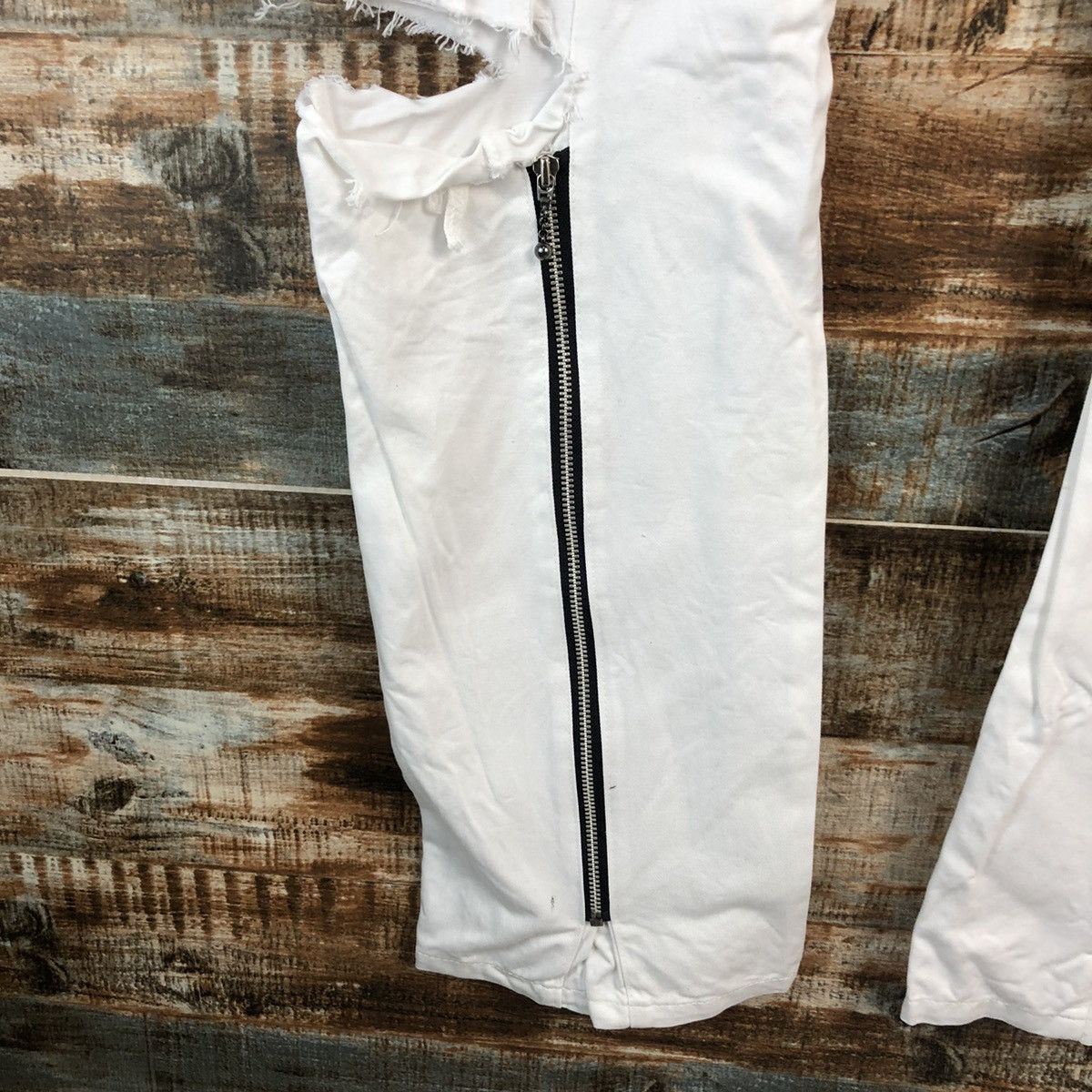 Japanese Brand D Super Lover Distressed ripped punk cargo Pants #A2485 Size US 28 / EU 44 - 8 Thumbnail