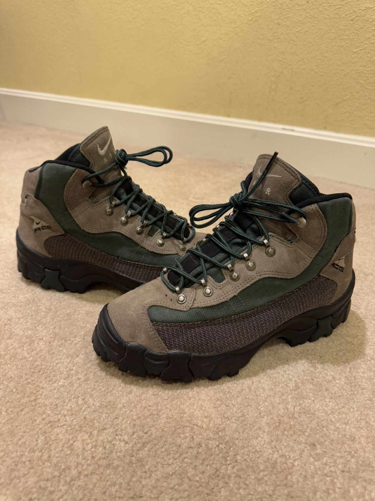 Vintage Nike ACG Hiking Boots Shoes All selling Leather Mens Size 9 950305