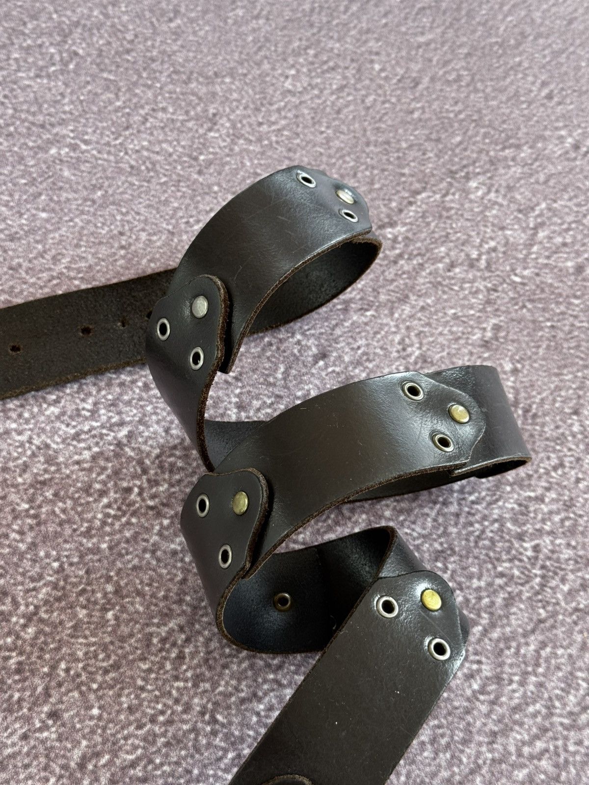 Japanese Brand Vintage Leather Studded Belt Japanese style Punk Size ONE SIZE - 4 Thumbnail