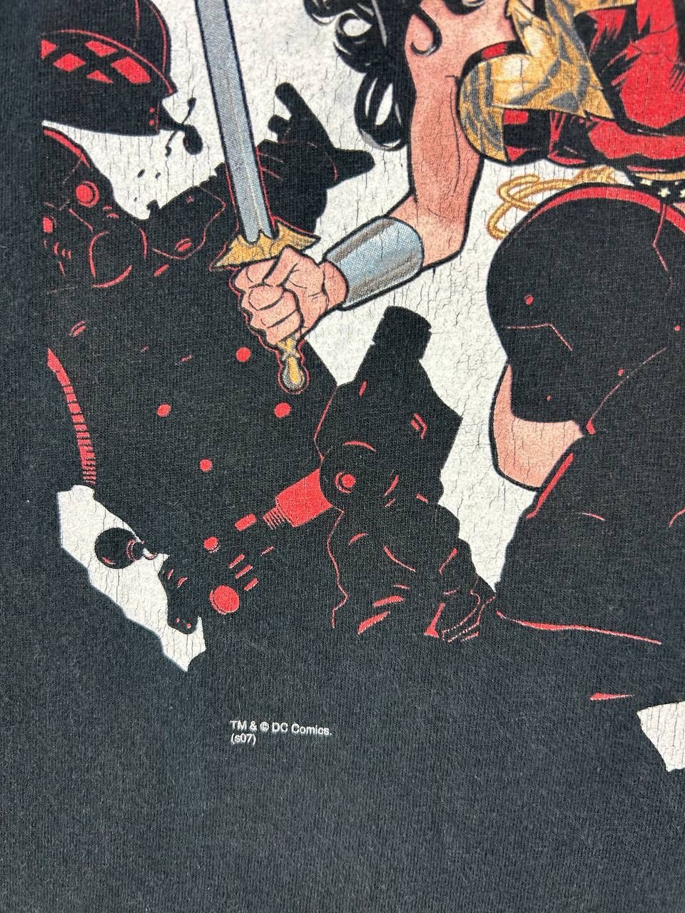 DC Comics × Marvel Comics × Vintage Vintage Y2K Wonder Woman Action Art T-Shirt – Rare DC Size US L / EU 52-54 / 3 - 4 Thumbnail
