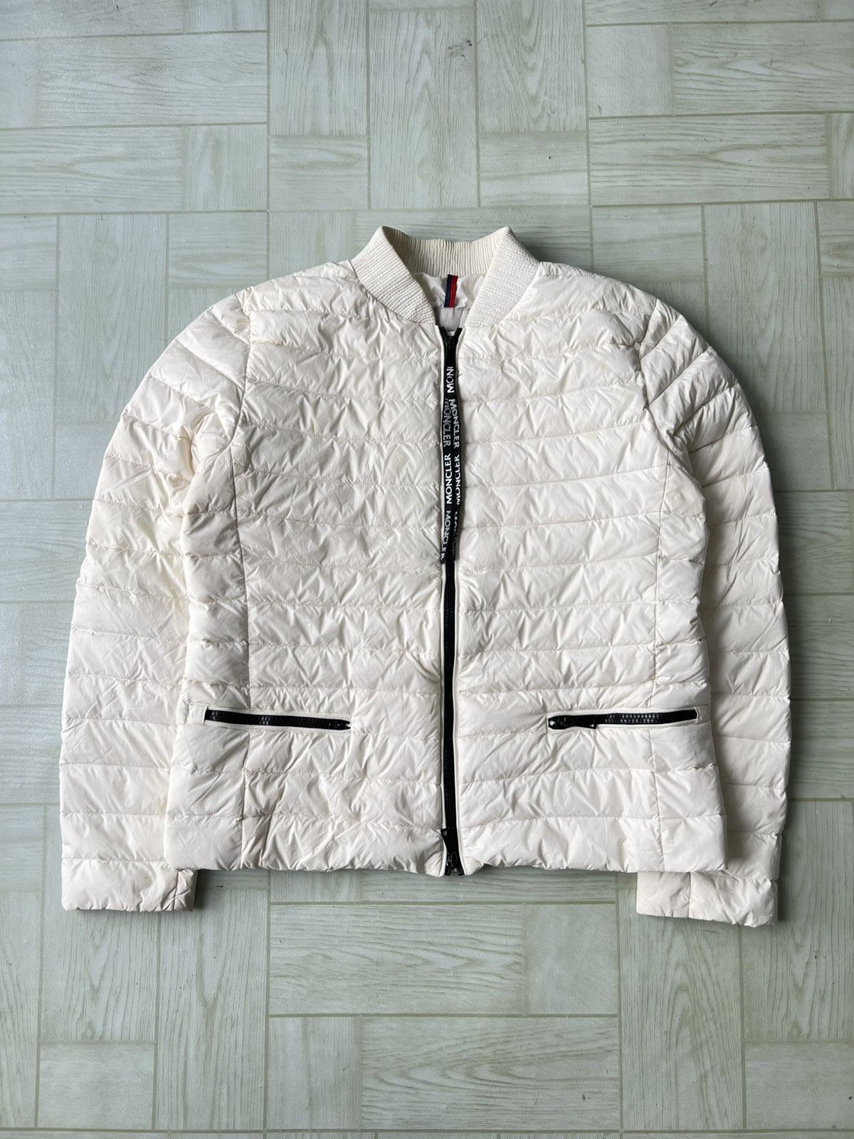 Moncler Moncler Blenca Lounge Saison White Down Puffer Jacket Size L / US 10 / IT 46 - 3 Thumbnail