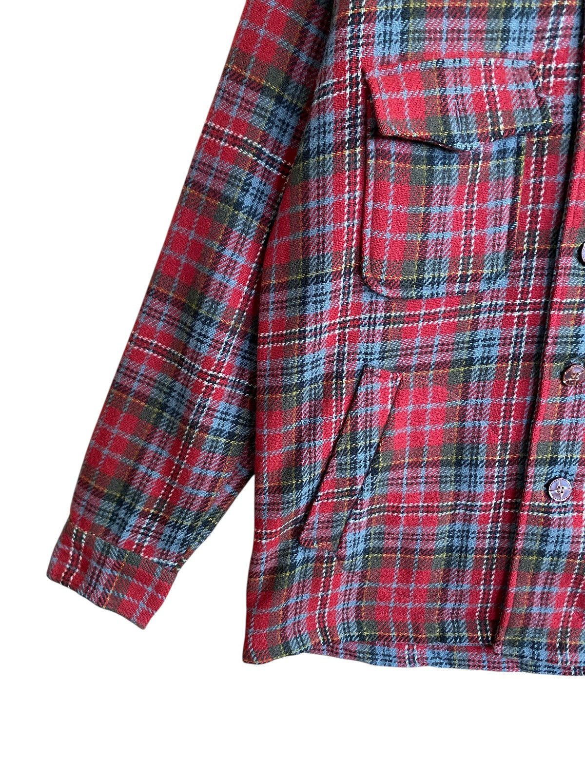 Pendleton Rare Vintage Lobo By Pendelton Checkered Wool Hoodie 1970s Size US XL / EU 56 / 4 - 4 Thumbnail