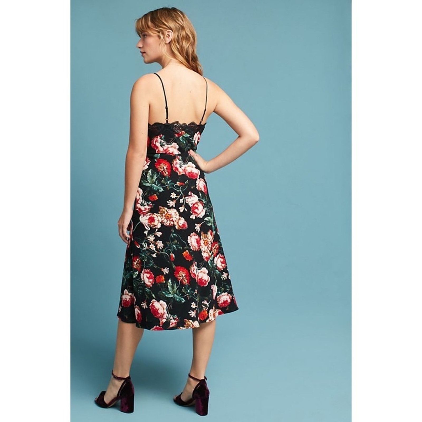 Anthropologie NWT ANTHROPOLOGIE Foxiedox Autumnal Slip Dress Sz. XS Size XS / US 0-2 / IT 36-38 - 9 Thumbnail