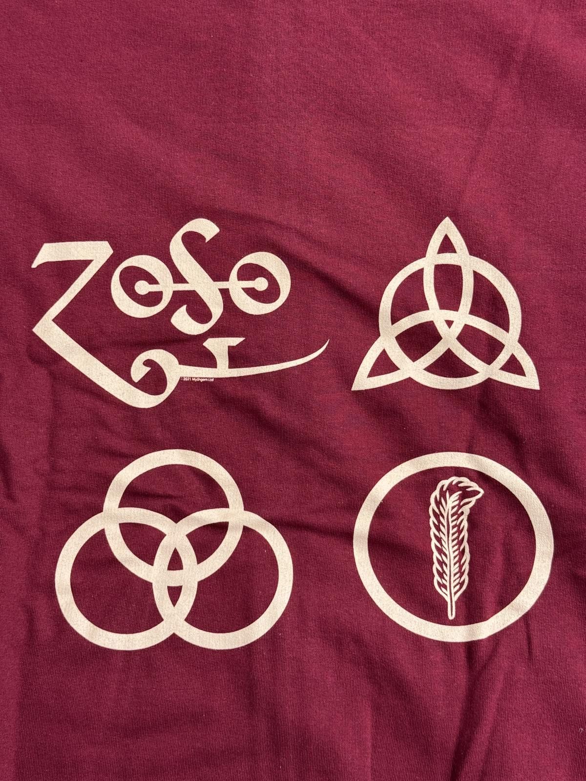 Adish Led Zeppelin Hoodie Icarus / Zoso Merch Back Print Sleeves L Size US L / EU 52-54 / 3 - 7 Thumbnail