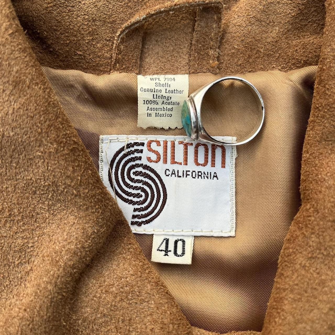 Vintage Vintage 1970s tan Stilton California suede trucker jacket Size US M / EU 48-50 / 2 - 6 Thumbnail