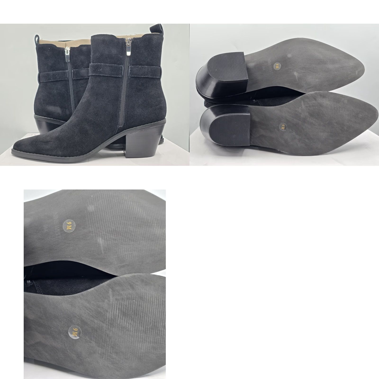 Nine West Nine West Lemone Block Heel Pointy Toe Suede Dress Booties Black Size 9 M Women Bootie Size M / US 6-8 / IT 42-44 - 8 Thumbnail