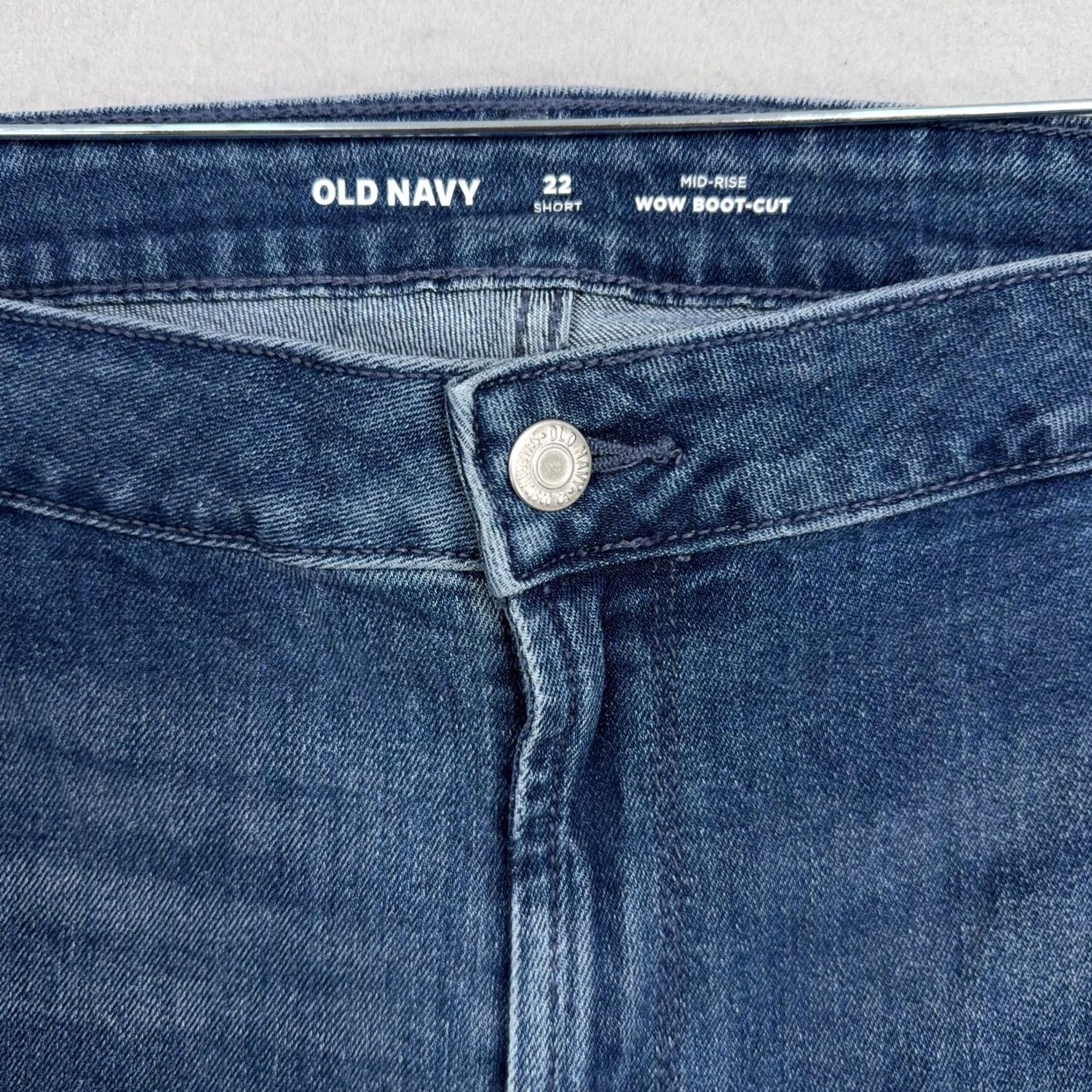 Old Navy Old Navy Jeans Womens Plus 22 Short Wow Boot-Cut Mid Rise Stretch Denim Blue Slim/Bootcut Jeans Womens Plus Size 22 Short Mens? (Cannot include extra) Size 40" / US 18 - 3 Thumbnail