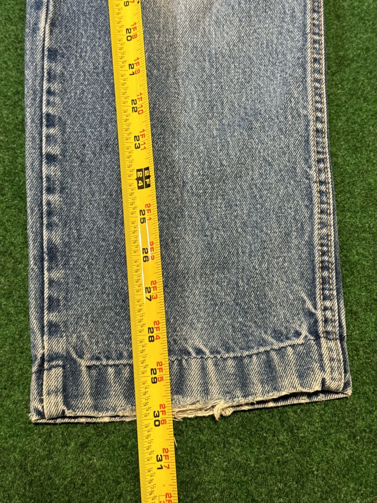 Calvin Klein × Vintage Vintage 80s 90s Calvin Klein Medium Wash Distressed Jeans Size 28" / US 6 / IT 42 - 7 Thumbnail