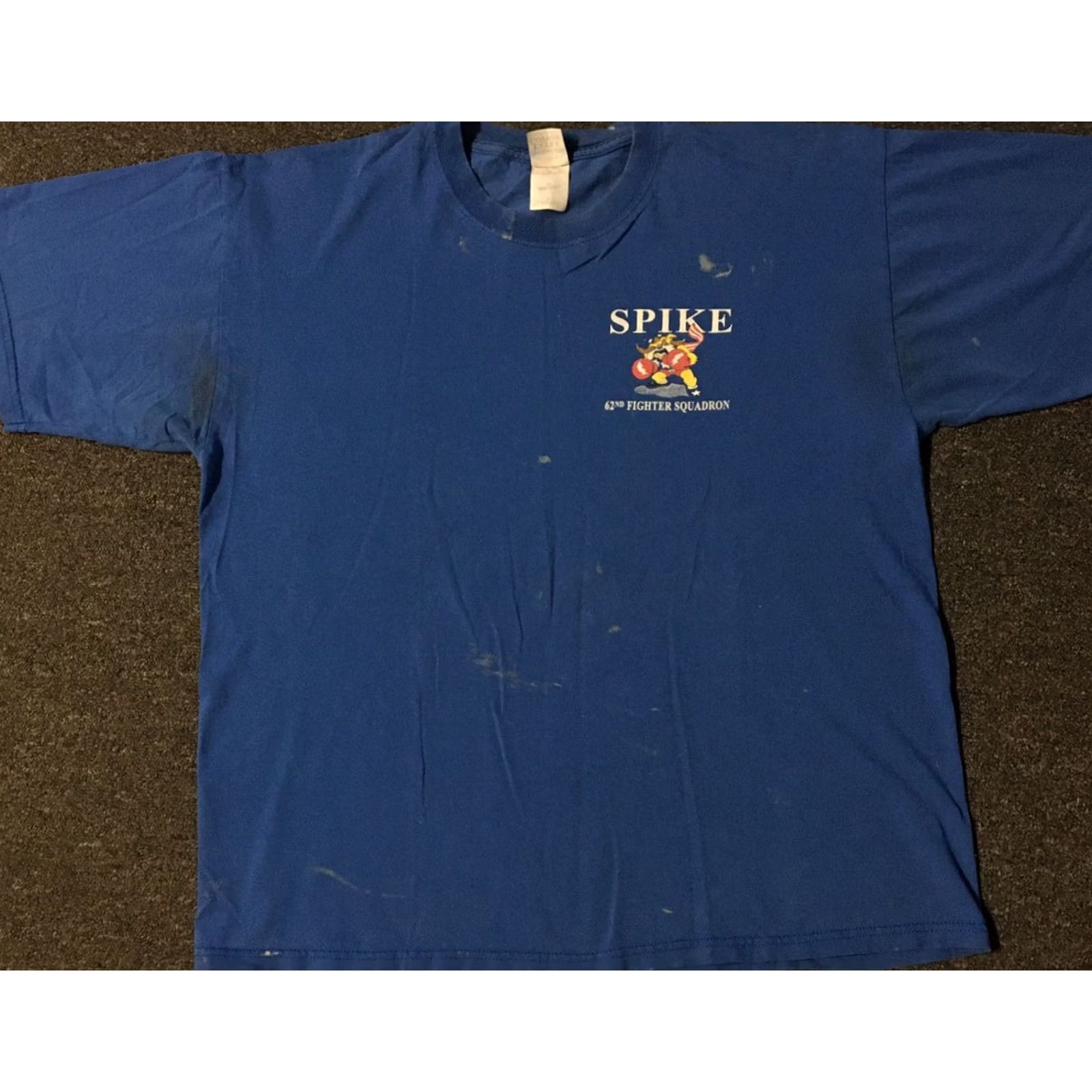 Vintage VINTAGE US Air Force Bulldog Fighter 62nd T-Shirt XL Blue 90s Grunge Military Punk Shirt Mens Size US XL / EU 56 / 4 - 2 Thumbnail