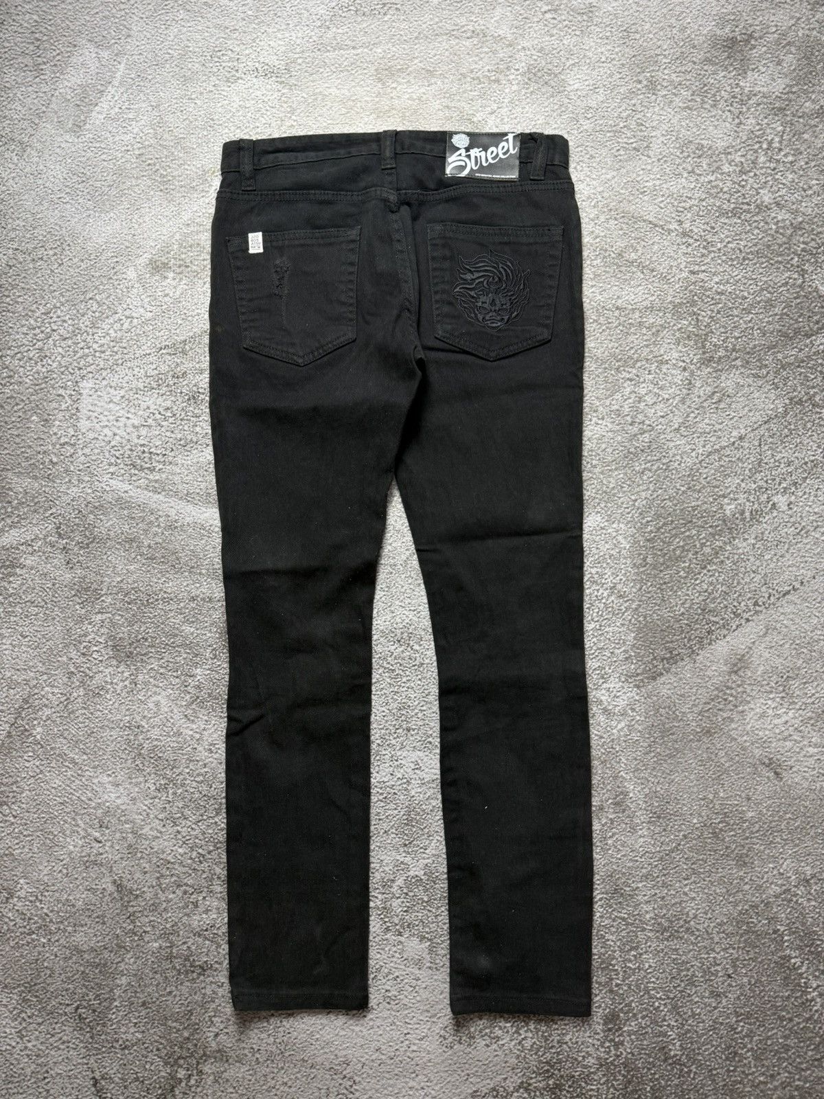 If Six Was Nine Jizo-bosatsu black denim skinny jeans Size US 30 / EU 46 - 2 Thumbnail