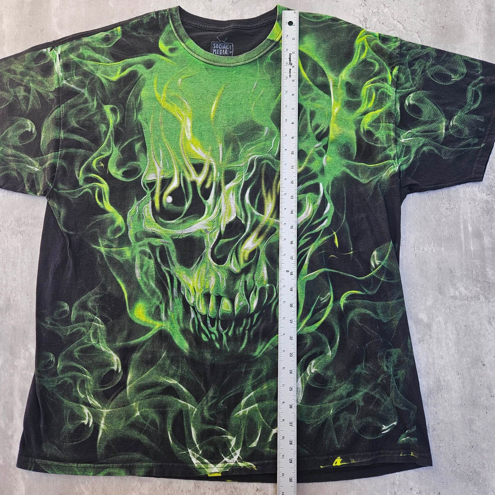 & Other Stories Y2K Skull on Fire AOP Men's XXL Size US XL / EU 56 / 4 - 6 Thumbnail