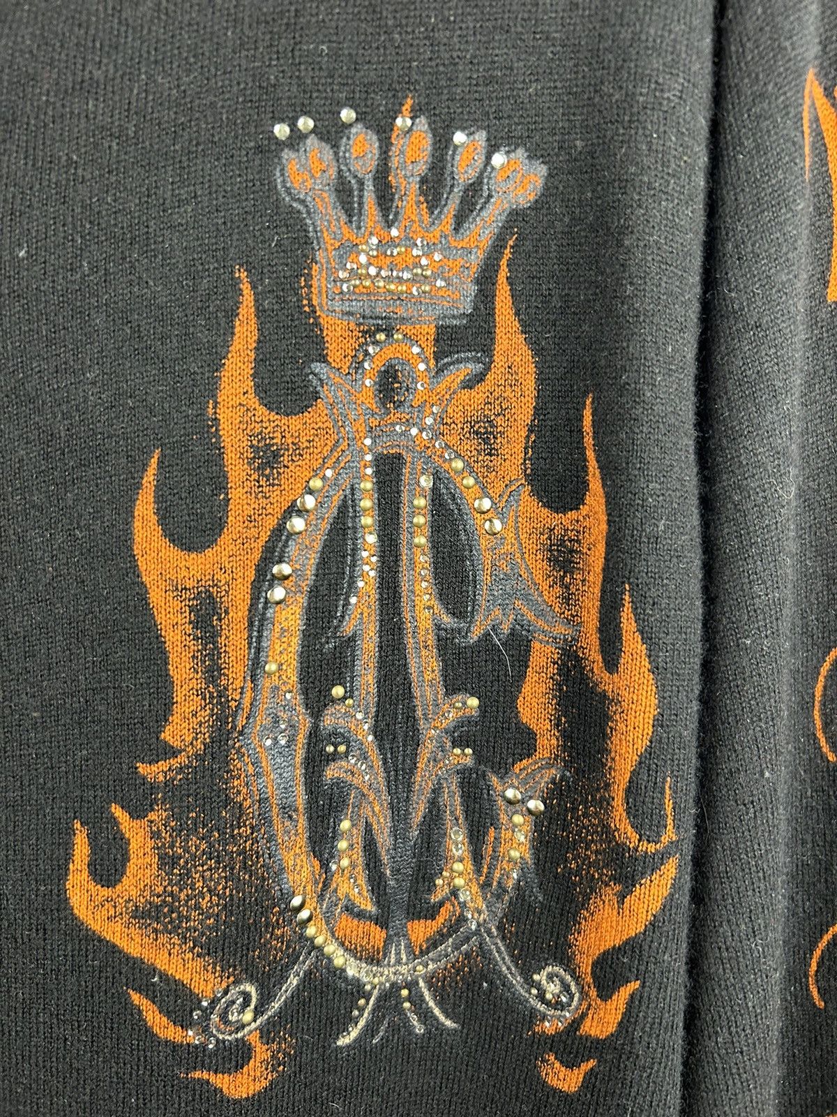 Christian Audigier Christian Audigier Zip Hoodie Black Logo Size US XL / EU 56 / 4 - 5 Thumbnail