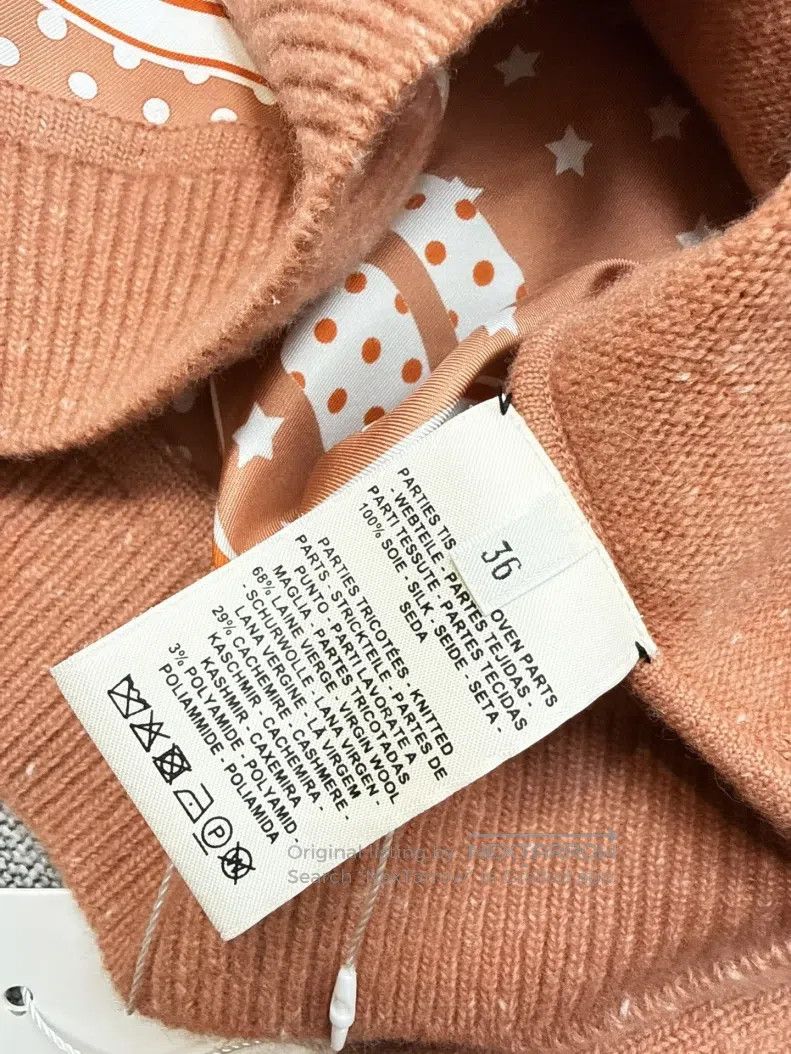Hermes Hermes Orange Pink Color Block Real Silk Mulberry Silk Rop Size XS / US 0-2 / IT 36-38 - 8 Thumbnail