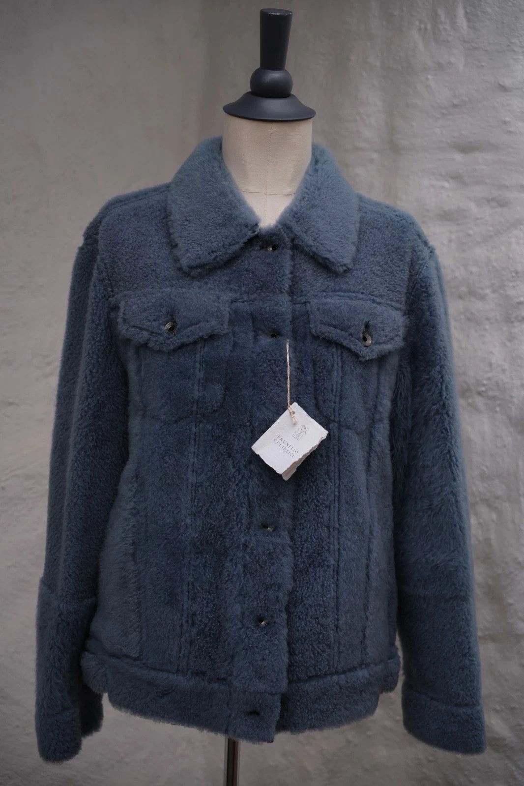 Brunello Cucinelli New Brunello Cucinelli Trucker Jacket Shearling IT 42 US 6 M Size M / US 6-8 / IT 42-44 - 1 Thumbnail
