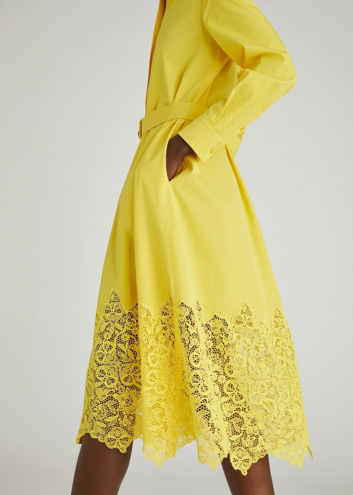 Loro Piana o1srvl11e0424 Dress in Yellow Size M / US 6-8 / IT 42-44 - 5 Thumbnail