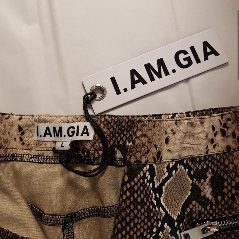 I.AM.GIA I.AM.GIA leather snakeskin skirt Size 32" / US 10 / IT 46 - 1 Thumbnail