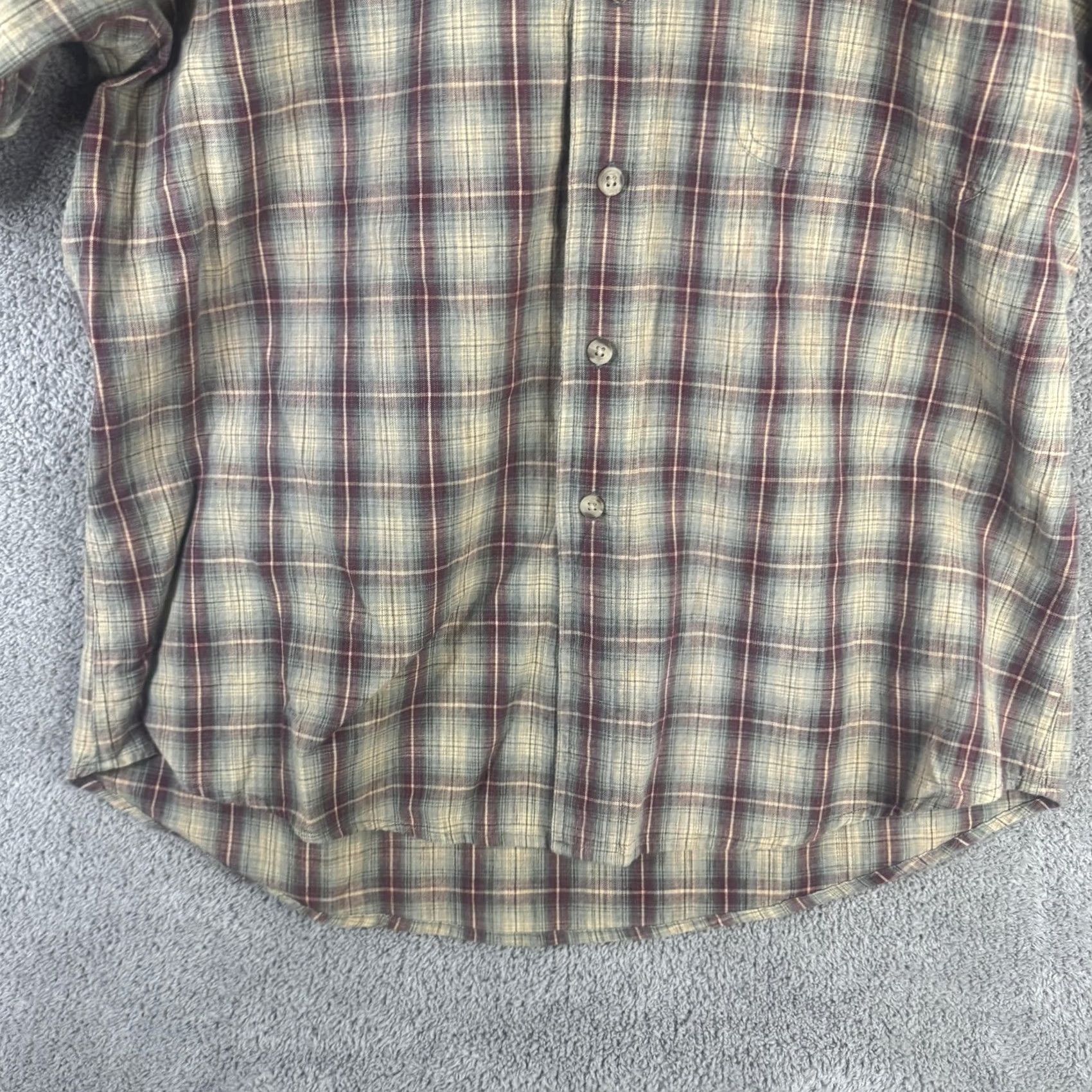 Vintage Woolrich Shirt Mens M Beige Plaid Short Sleeve Button Front Casual Size US M / EU 48-50 / 2 - 4 Thumbnail