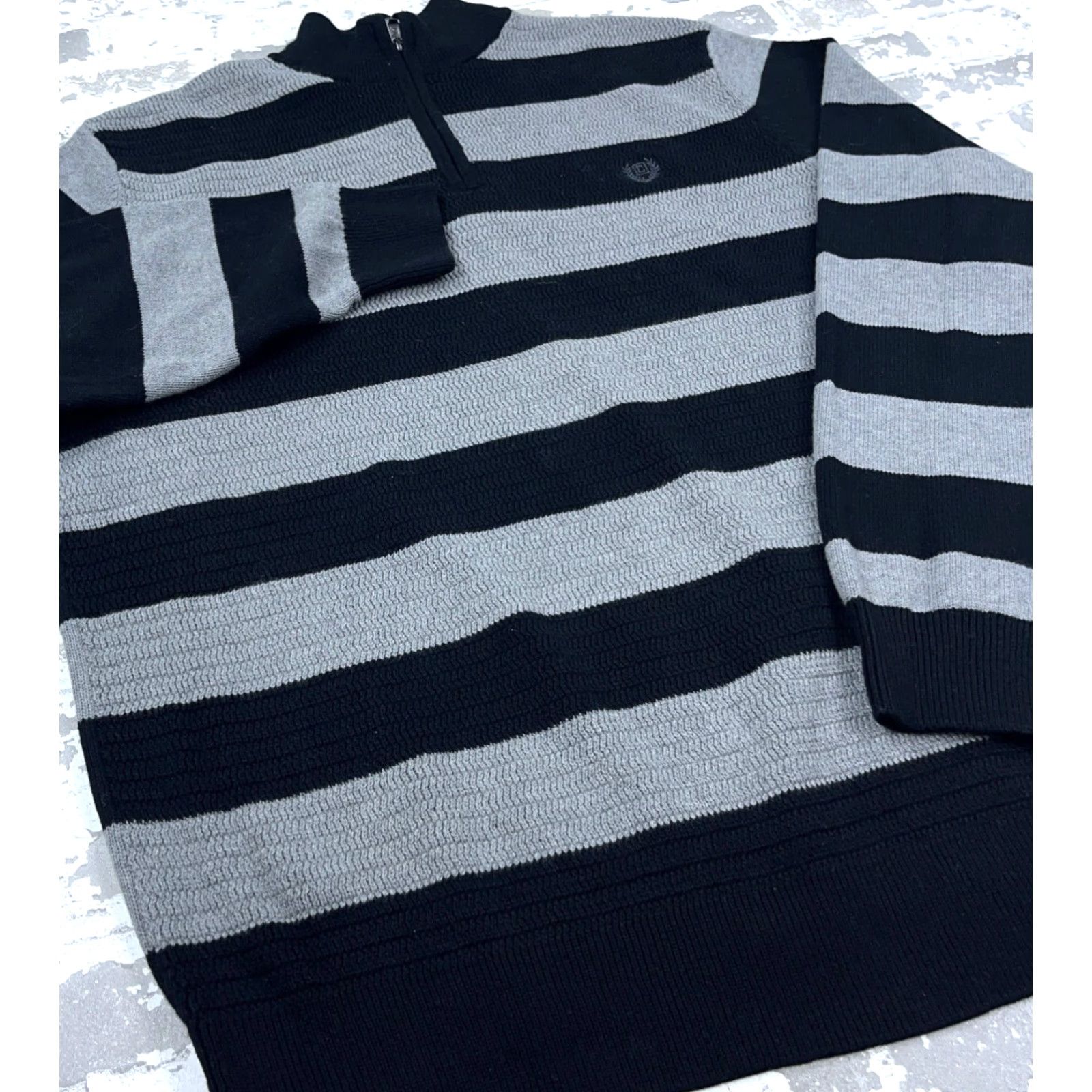 Chaps VINTAGE Chaps Sweater Shirt Men 2XL Black Heavy Knit Pullover 1/4 Zip Golf Winter Casual Mens Size US XXL / EU 58 / 5 - 3 Thumbnail