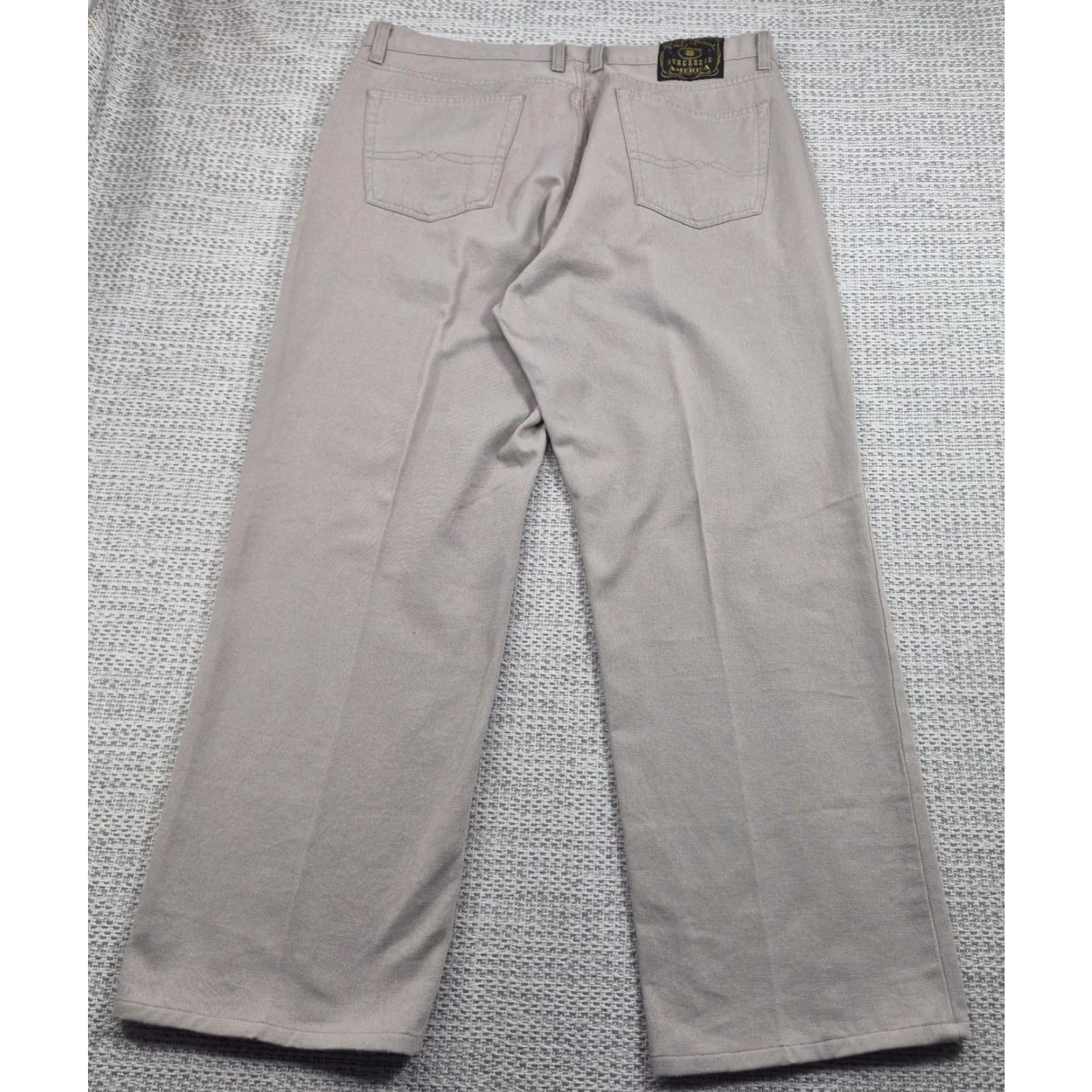 Lucky Brand Lucky Brand Dungarees Jeans Mens 38x31 Beige Straight Denim 90s Logo Retro USA Size 38 Mens Regular Size US 38 / EU 54 - 2 Thumbnail