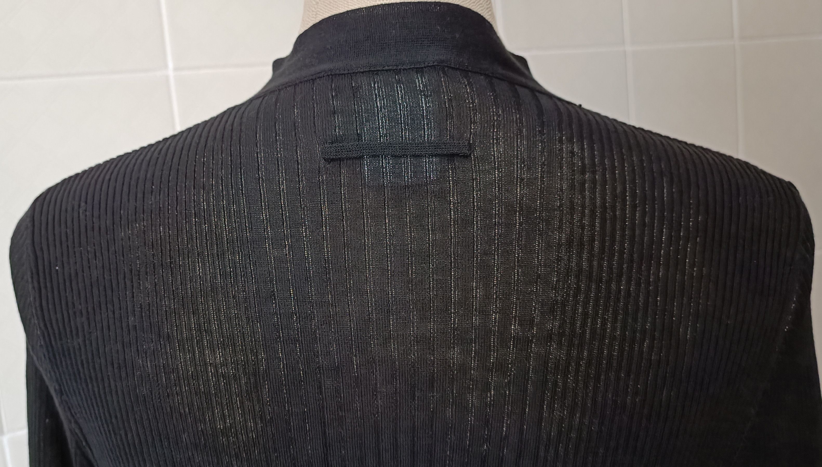Jean Paul Gaultier 2000's - Black cotton jacket, with ribbed fabric Size M / US 6-8 / IT 42-44 - 14 Thumbnail