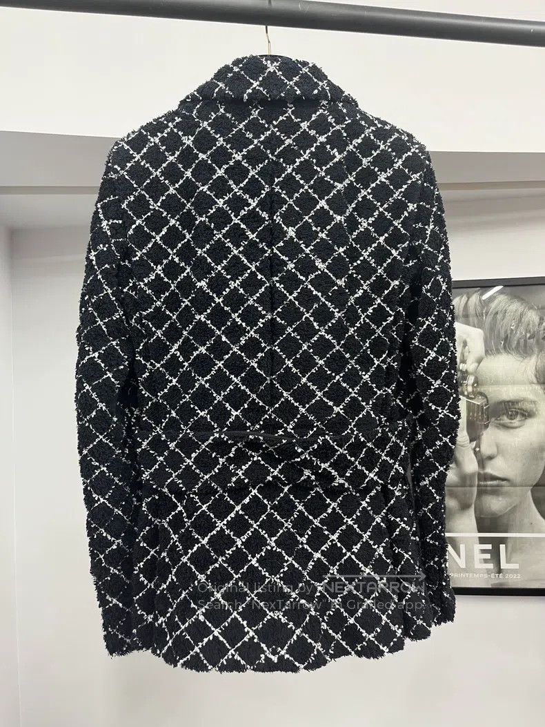 Chanel Chanel Cruise series black and white plaid tweed jacket Size XXS / US 00 / IT 34 - 3 Thumbnail