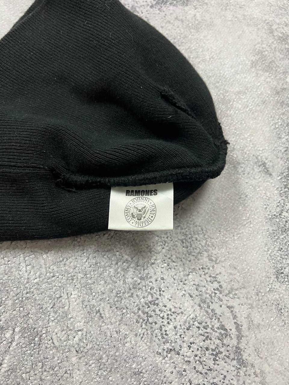 Vintage Vintage Ramones Logo Spell Out Beanie Size ONE SIZE - 7 Thumbnail