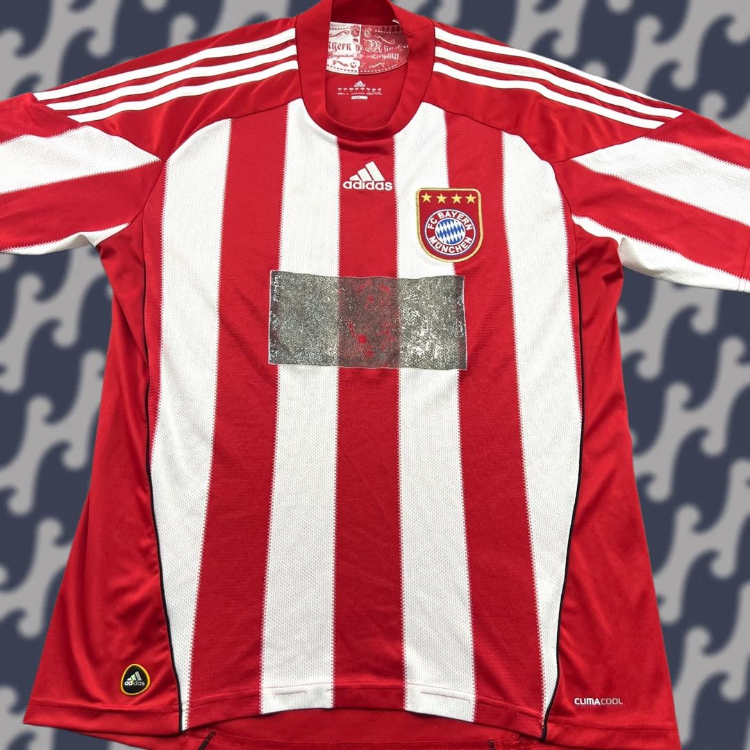 Adidas Bayern Munich 2010 2011 Home Mens Football Jersey Adidas Shirt Camiseta L Red Short Sleeve Jersey Mens Size US L / EU 52-54 / 3 - 1 Thumbnail