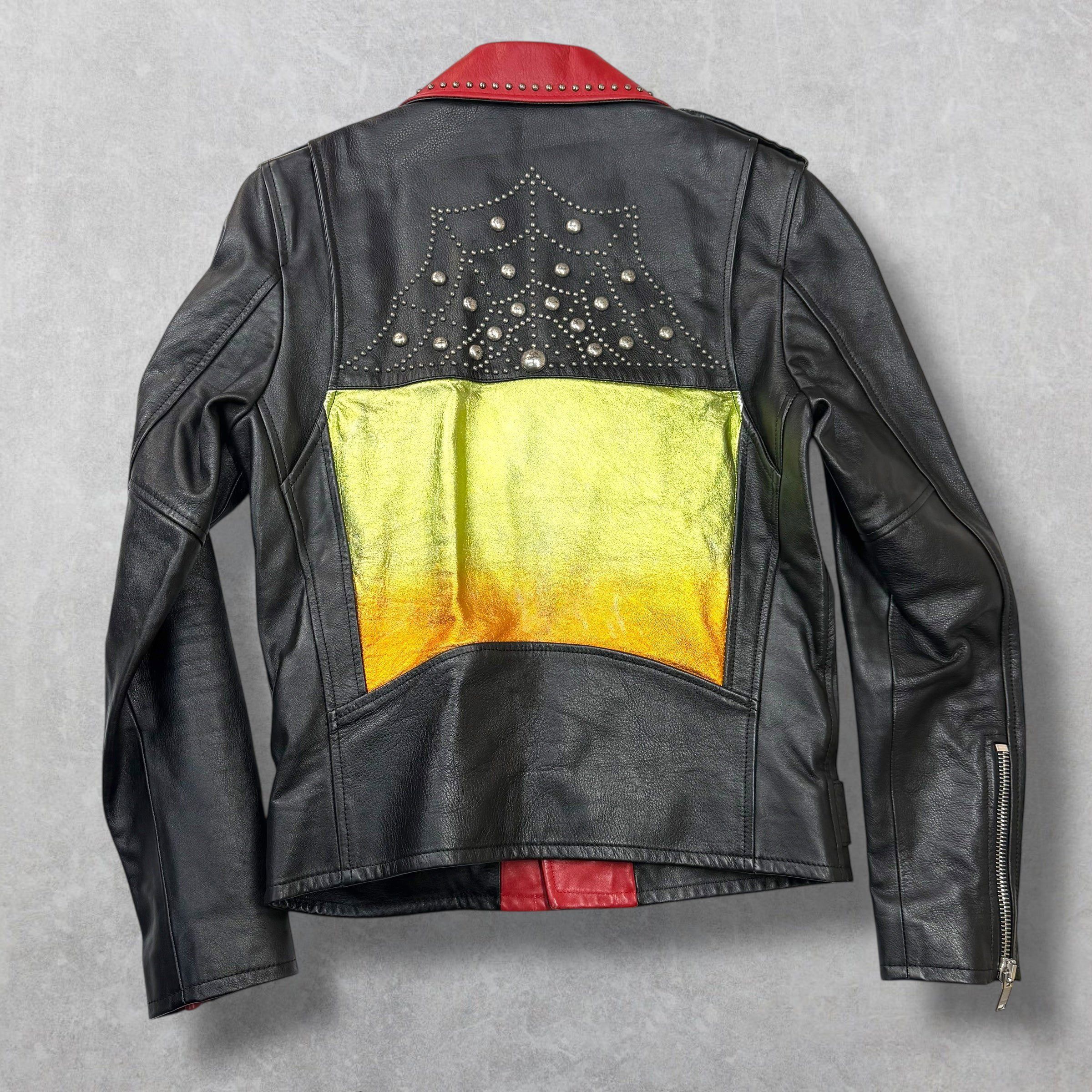 Other Saint Laurent Dégradé Sunset Leather Moto Jacket 46 (S) Size US S / EU 44-46 / 1 - 2 Thumbnail