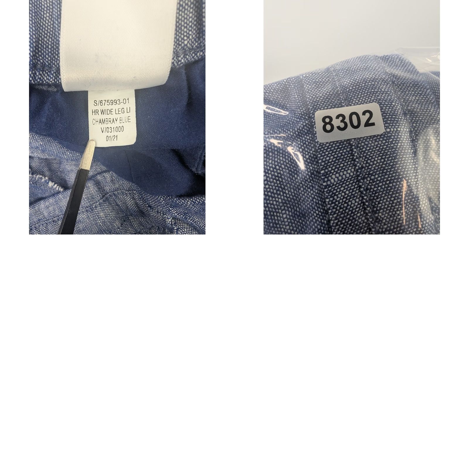 Old Navy Old Navy Linen Blend Wide Leg Pants Womens 2XL Chambray Blue 675993 Size 40" / US 18 - 9 Thumbnail
