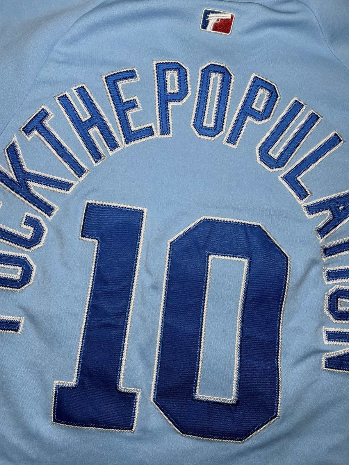 Fuck The Population FTP Script Pullover Baseball Jersey (Large) Size US L / EU 52-54 / 3 - 4 Thumbnail
