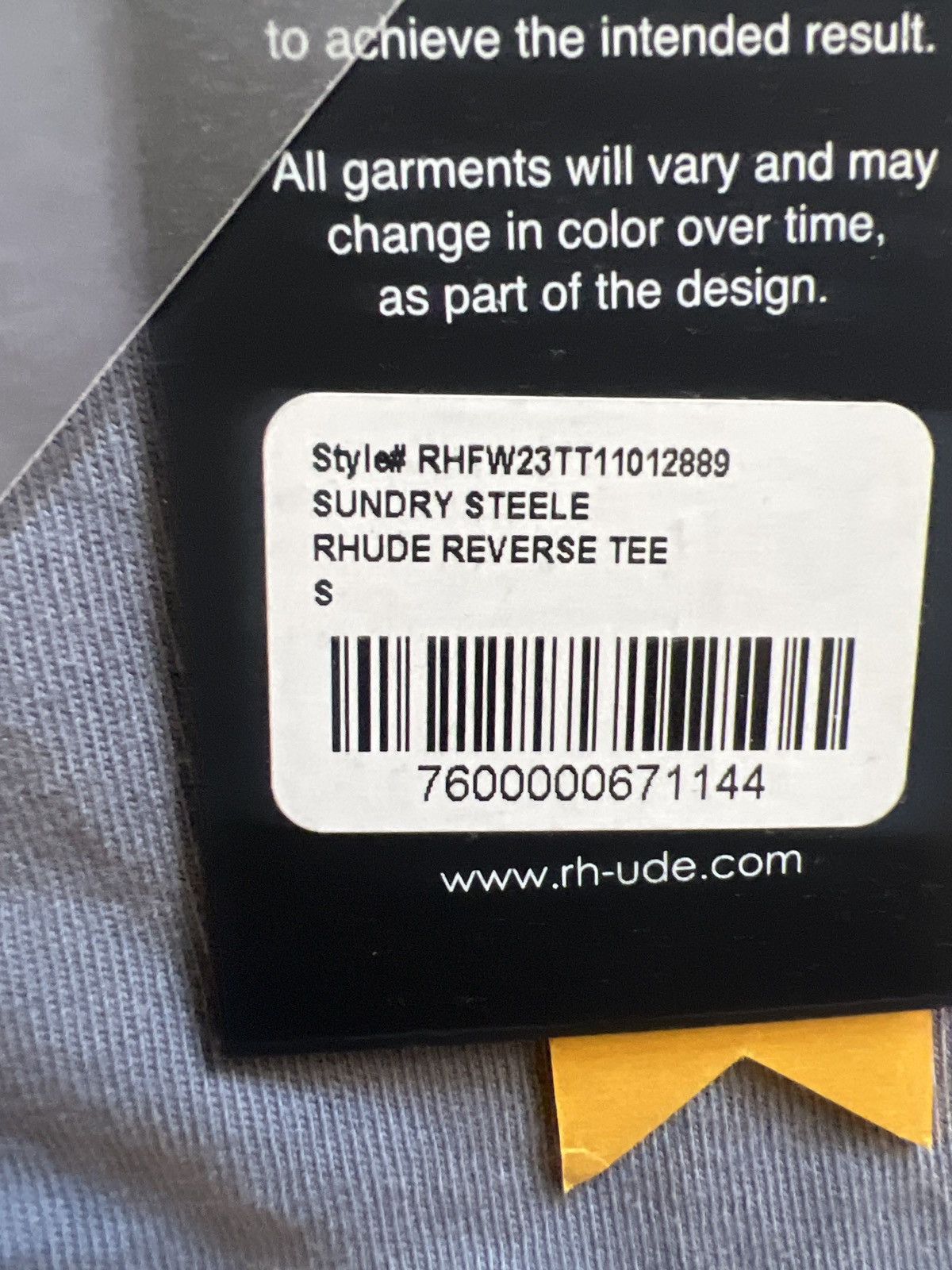 Rhude Rhude sundry steele reverse tee Size US S / EU 44-46 / 1 - 5 Thumbnail