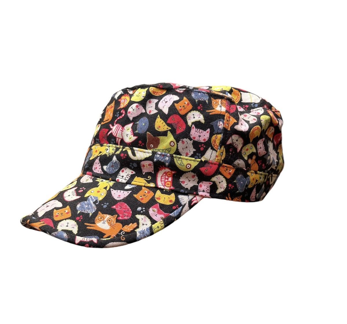 JAPANESE Y2K HIM CAT FULL PRINT CADET HAT