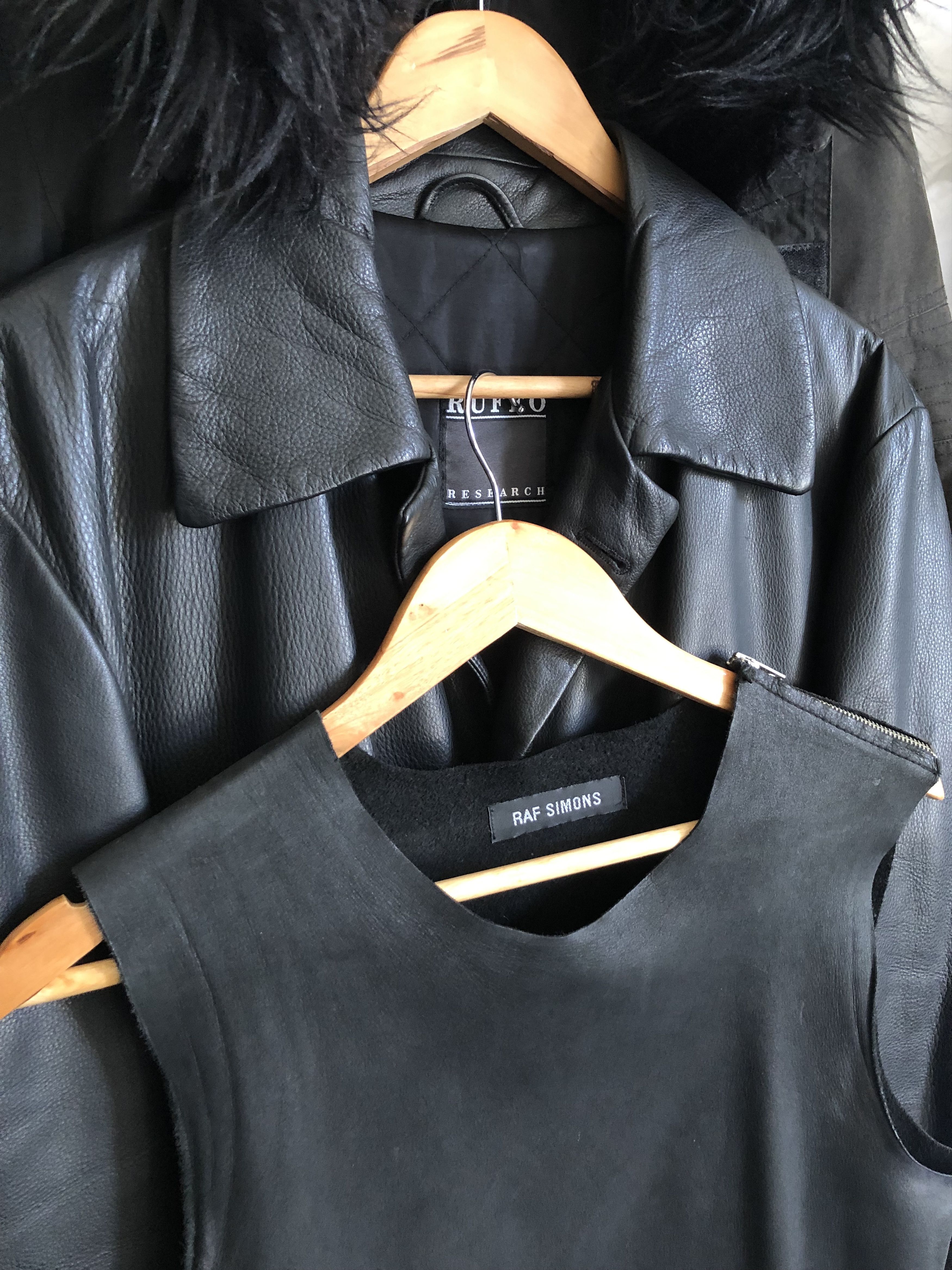 Raf Simons 1999 leather overcoat Size US M / EU 48-50 / 2 - 6 Thumbnail