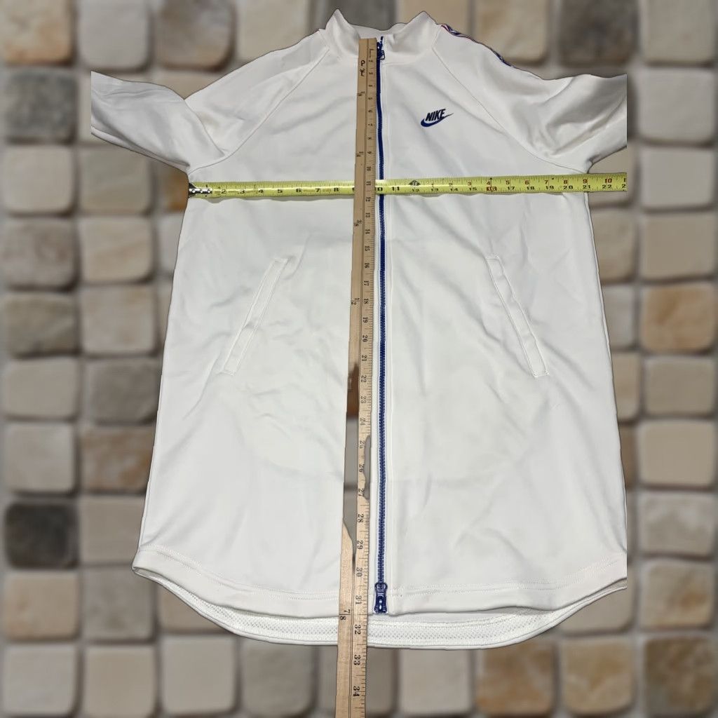 Nike Nike Sportswear Taped Poly Retro Track Jacket Mens Small Bone Blue Size US S / EU 44-46 / 1 - 1 Thumbnail