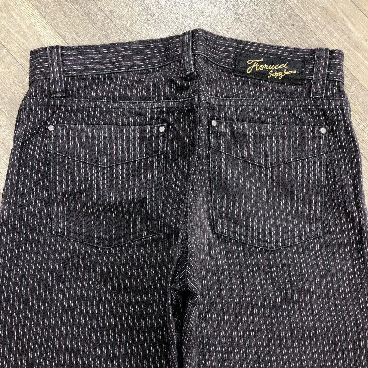If Six Was Nine 1990s Fiorucci Safety Stripped Baggy Lgb Y2K Flared Jeans Size US 30 / EU 46 - 15 Thumbnail