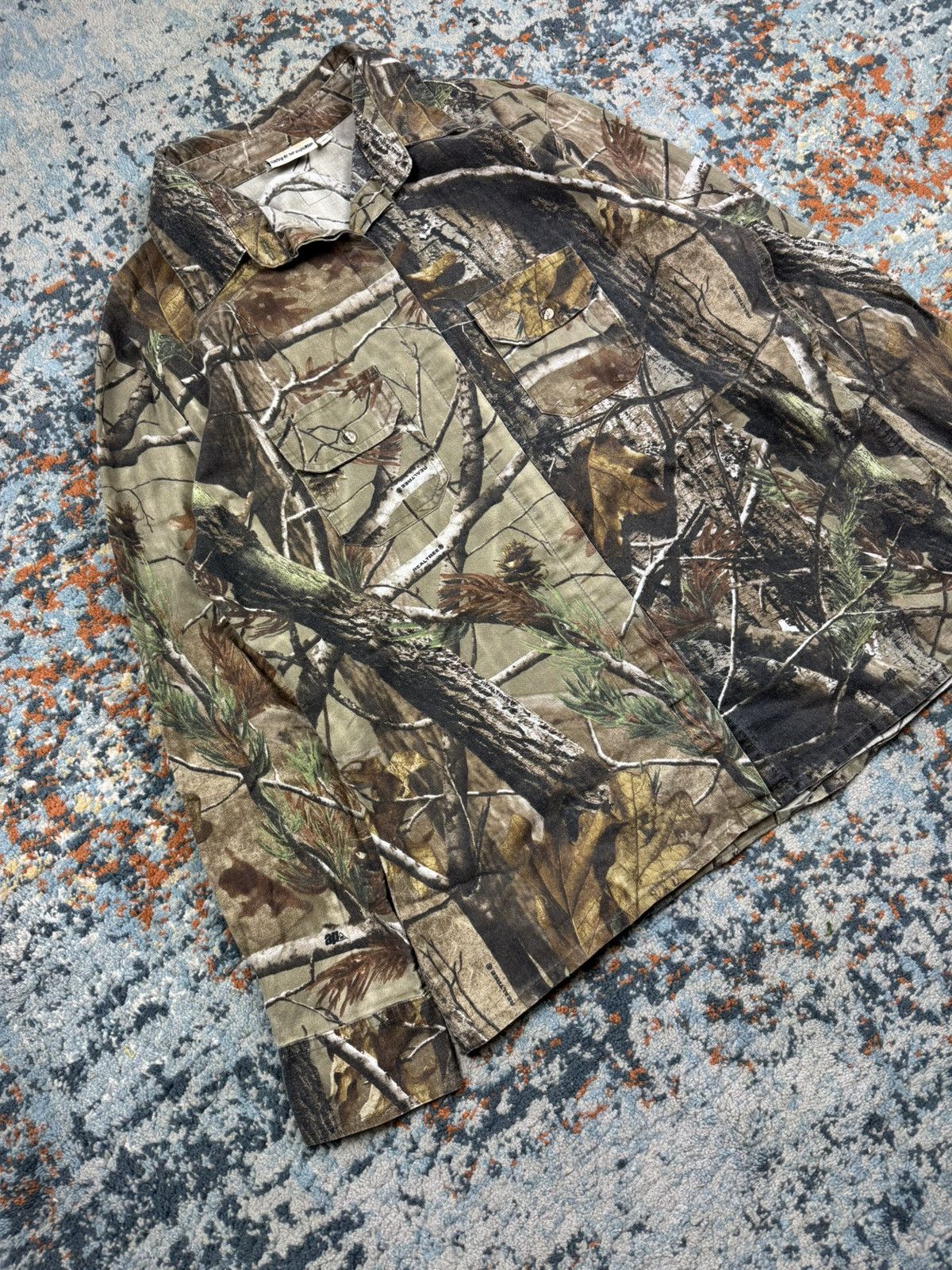Realtree × Vintage Vintage 90s Realtree camo hunting button up shirt Size L / US 10 / IT 46 - 3 Thumbnail