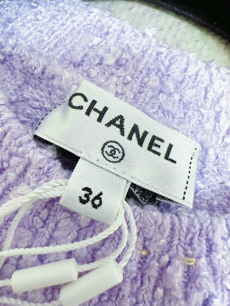 Chanel Chanel Preview Series Purple Knitted Vest Size XS / US 0-2 / IT 36-38 - 4 Thumbnail