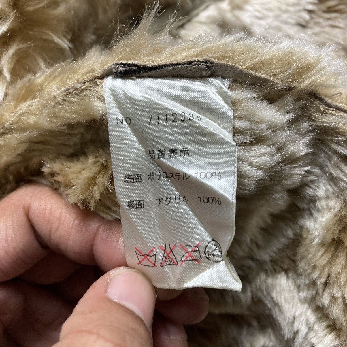 Le Grande Bleu (L.G.B.) 🇯🇵 MALE & CO SUEDE LEATHER LINED FAUX FUR JACKET Size US XL / EU 56 / 4 - 17 Thumbnail