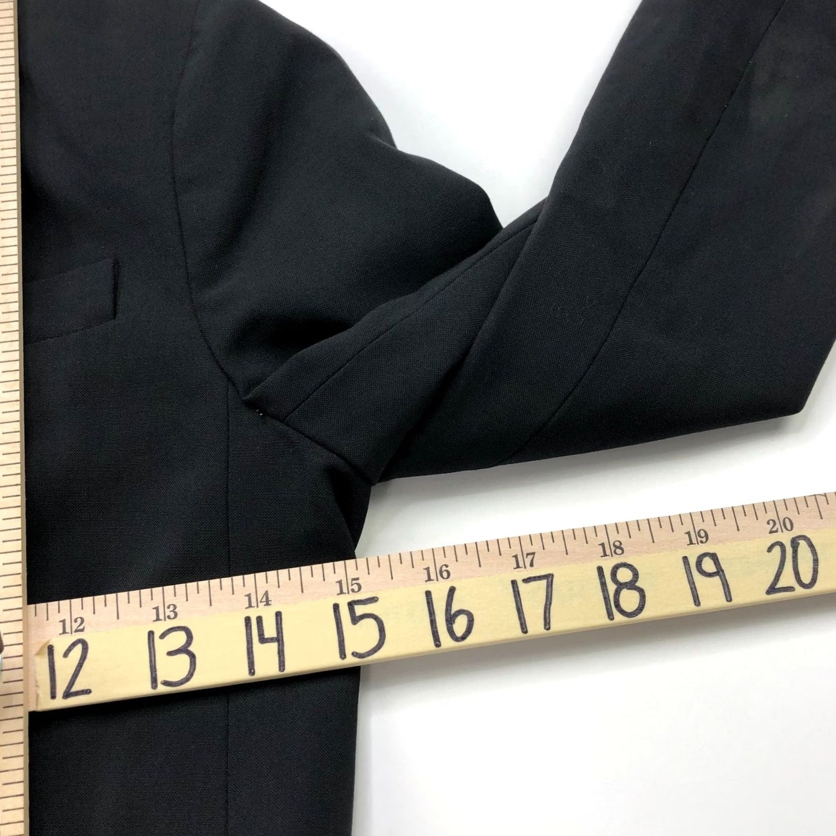 Theory Theory Womens Wool Blend 3 Button Blazer Lined Jacket Black Size 0 Size XS / US 0-2 / IT 36-38 - 7 Thumbnail