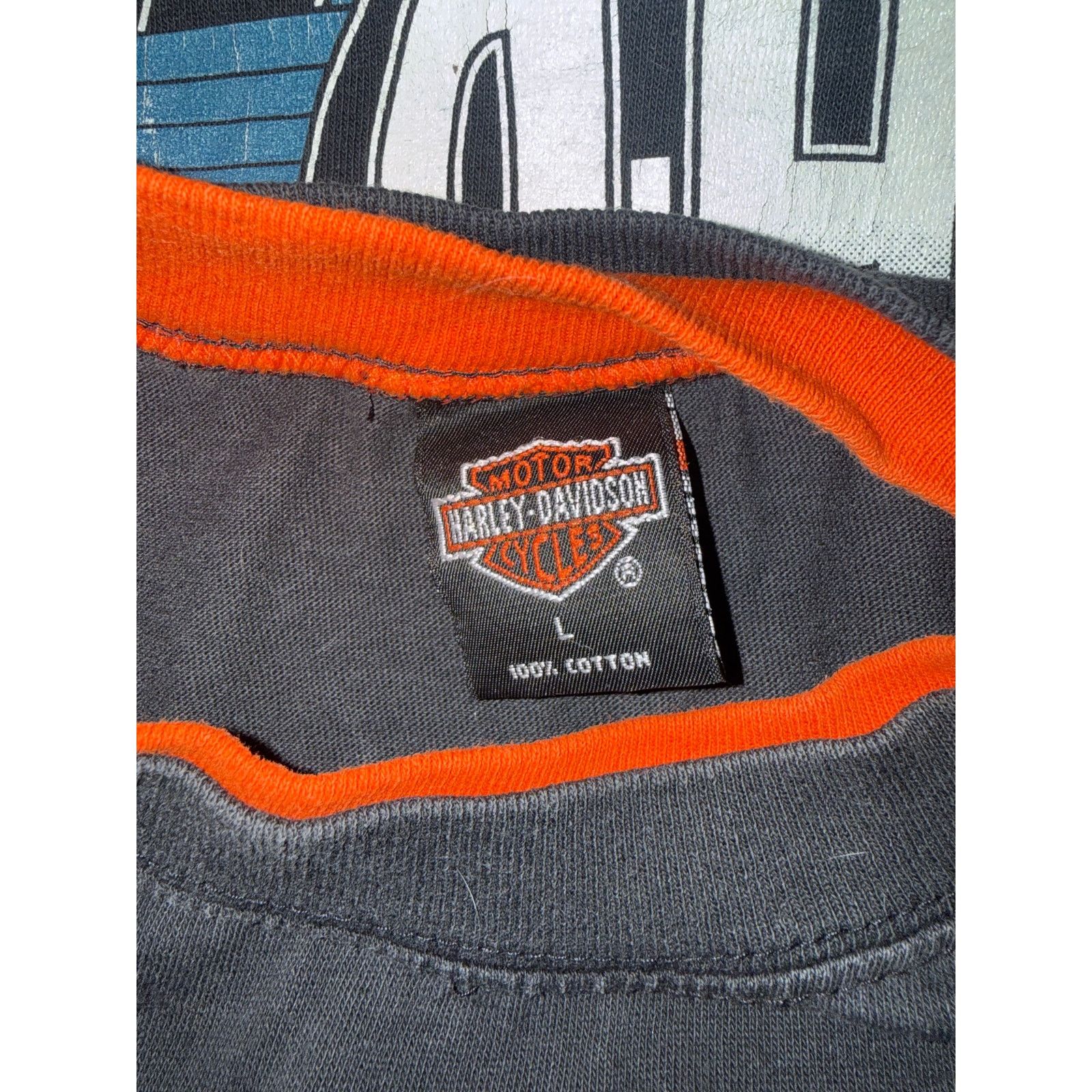 Harley Davidson Vintage Double Collar Harley Davidson Hong Kong Size Large Size US L / EU 52-54 / 3 - 4 Thumbnail