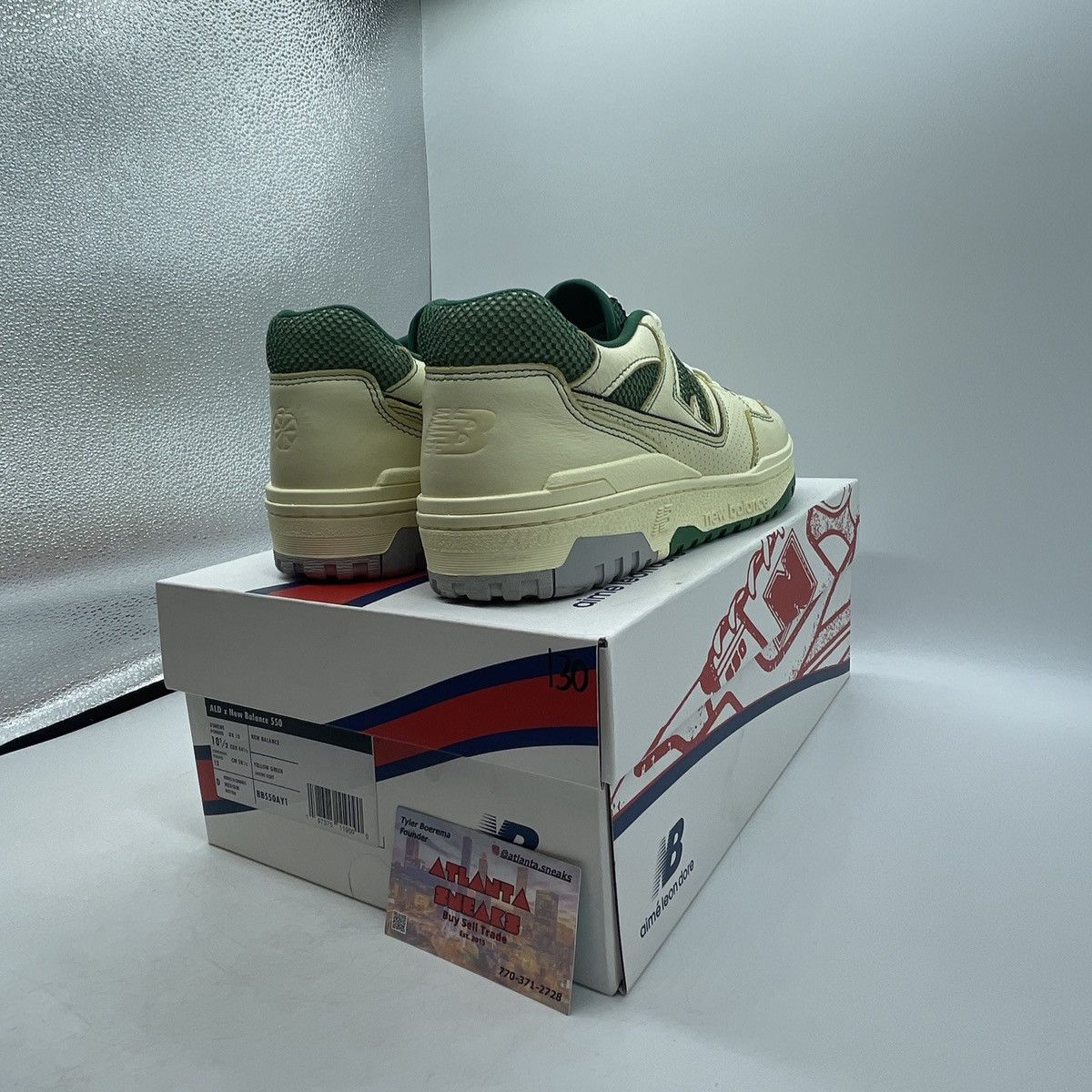 New Balance Aime Leon dore x 550 Masaryk classic pine Size US 10.5 / EU 43-44 - 5 Thumbnail