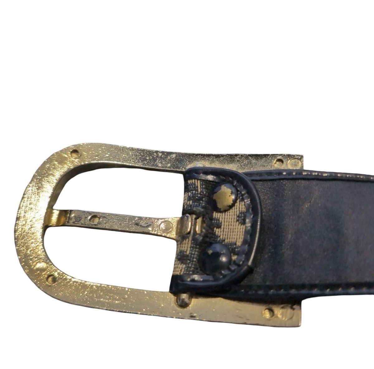 Dior Christian Dior Wide Trotter Monogram Canvas Leather Belt 📏65 Size ONE SIZE - 5 Thumbnail