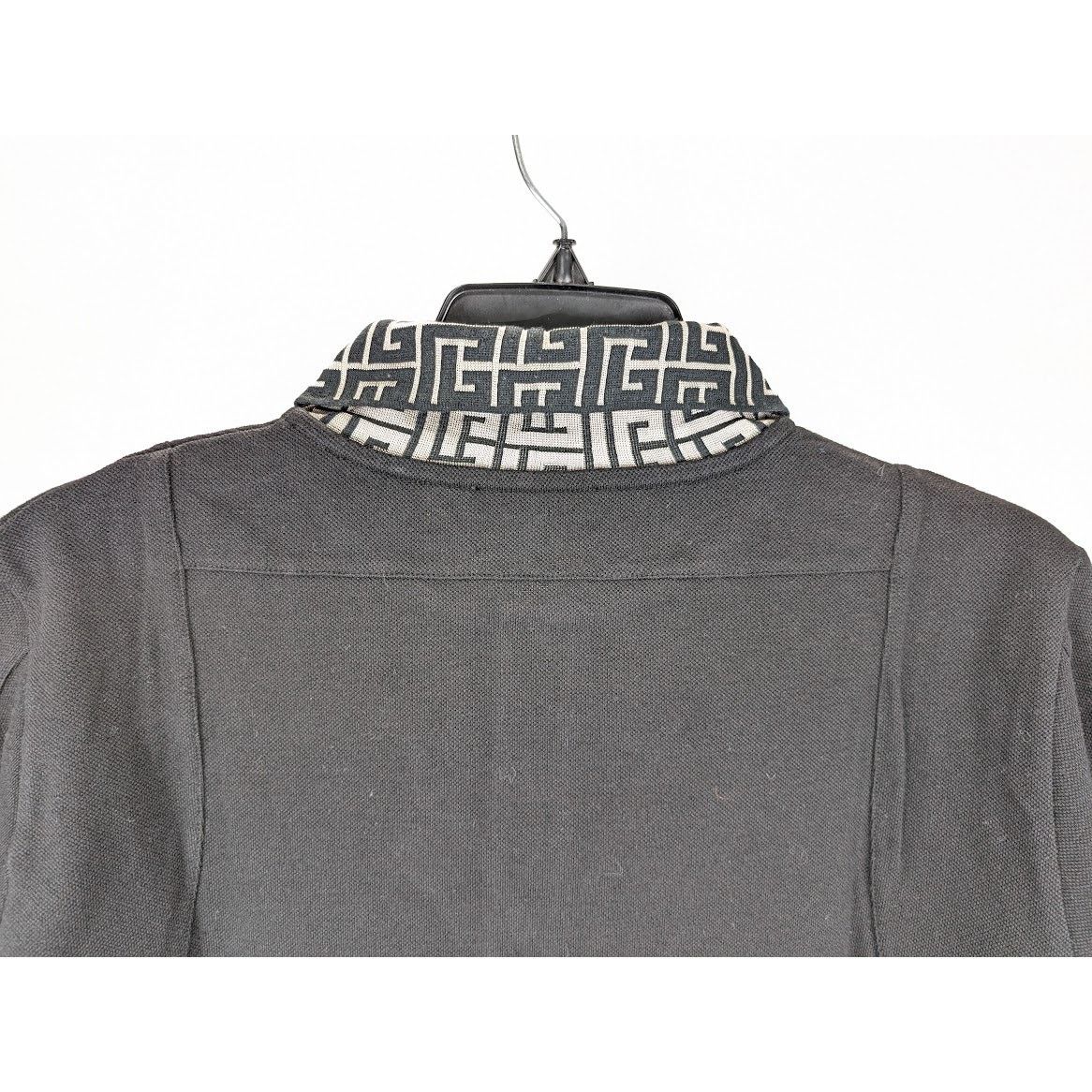 Balmain o1rshd1 Q:2 / Classic Polo with Monogram Logo Collar Black Size US M / EU 48-50 / 2 - 11 Thumbnail